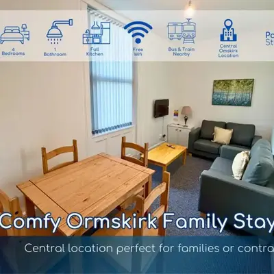 Comfy Ormskirk Family Stay by PolkaStays