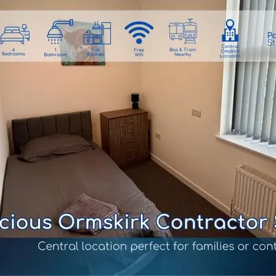 Spacious Ormskirk Contractor Stay by PolkaStays