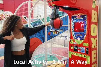 a woman playing a local activity min a way game at Prime City Apt with Parking - Steps to Bars & Trains in Liverpool