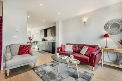 a living room with a couch and a table at 2 Bed in Carnforth oc-s34803 in Warton