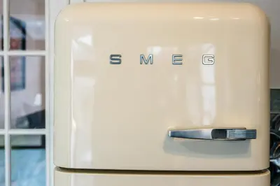 a white refrigerator with the word summer on it at Cemeas House - Air Host & Stay - Slps 6 - Parking in Liverpool