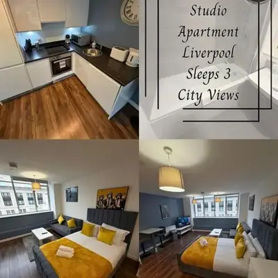 City View Studio Apartment Liverpool by StaySavvy Accommodation