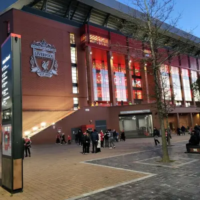 a group of people walking in front of a building at Ince House in Liverpool
