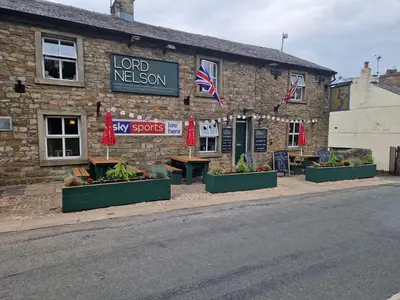 a building on the side of a street at The Lord Nelson Inn B&B in Langho
