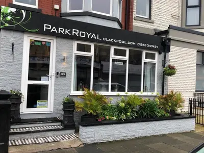 a park revival restaurant with plants in front of it at ParkRoyal Blackpool in Blackpool