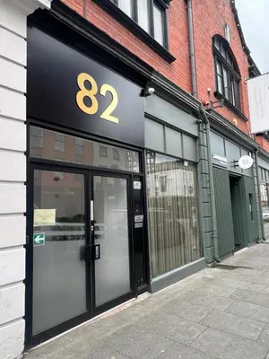 a store front with the number on it at Renshaw Guest House in Liverpool