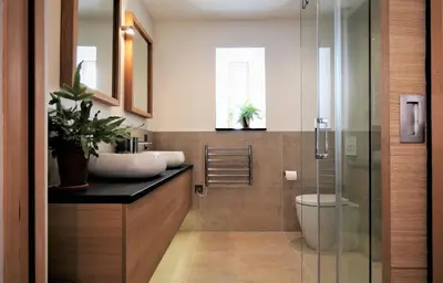 a bathroom with a sink and a toilet at Lancaster Barn in Lancaster