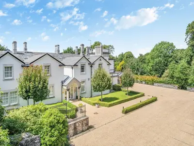 an image of a house with a courtyard at Apartment 14, Hazelwood Hall in Silverdale