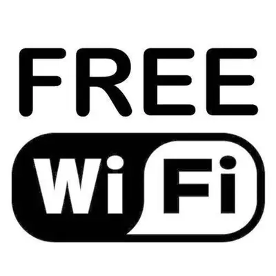 a black and white sign with the word freewwf at The Coach House Apartment in Lytham St Annes