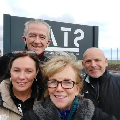 a group of three people posing for a picture at Stay in Blackpool