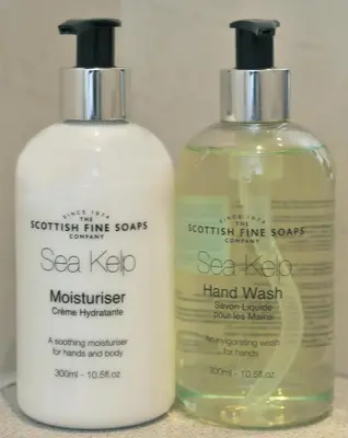 two bottles of soap sitting next to each other at Mode Hotel St Annes in Lytham St Annes