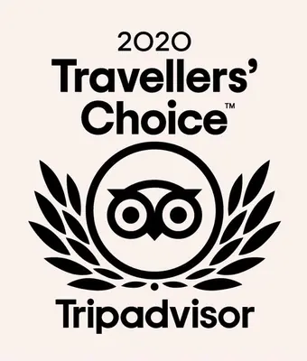 a logo for the travelers choice triadvisor at Coachhousebungalow in Grange Over Sands
