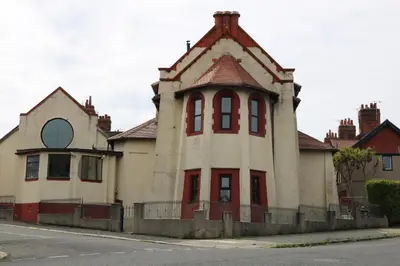 an old house on the side of a street at Victoria House in Barrow in Furness