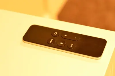 a remote control sitting on top of a table at Aparthotel Glovers Court in Preston