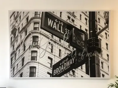 a black and white photo of a street sign in front of a building at Fishergate ApartHotel 2 - City Centre Location in Preston
