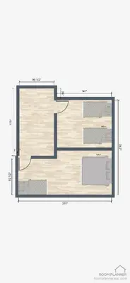 a floor plan of a small room with wood floors at Stanley House - Air Host & Stay - 4 Bedroom in Liverpool