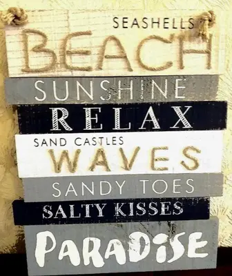 a sign on a wall that says back sunshine relax and castles waivesavisavis at The Clevedon in Blackpool