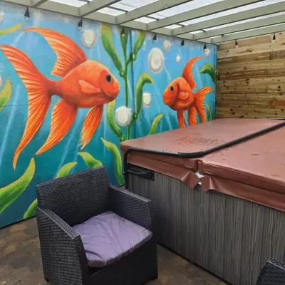 Eden Rose Cottage hot-tub jacuzzi morecambe-bay