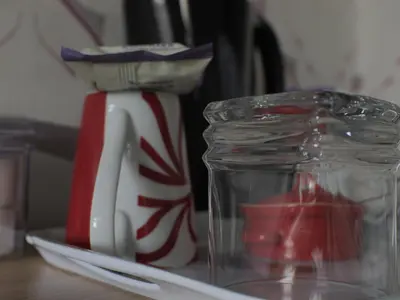 a coffeepot and a toaster sitting on a counter at Leofric Legends in Blackpool