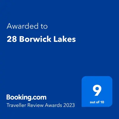 a screenshot of a phone with the text awarded to boroughk halves at 28 Borwick Lakes in Carnforth