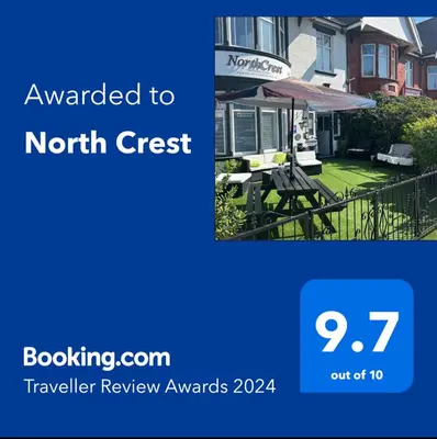 a screenshot of the north crest travel review awards at North Crest in Blackpool