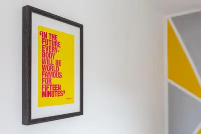 a framed poster of all the futureigeriger baby would be worlds funniest friends at The World Famous Henderson House in Liverpool