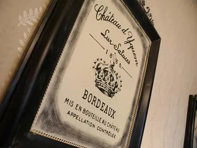 a bottle of wine sitting on a table at The Ambassador Townhouse in Southport