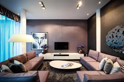a living room with two couches and a tv at EPIC Apart Hotel - Seel Street in Liverpool