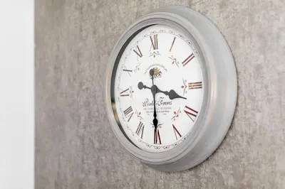 a clock on the side of a wall at Superb Spacious House For Contractors & Families & Private Parking By Liverpool Short Stay in Liverpool