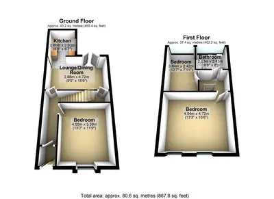 a rendering of the floor plan of a proposed house at Modern 3BR House in Ince Ideal for Contractors & Long Stays in Pemberton