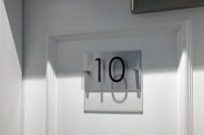 a door with the number on it at Blackbird Luxury Accommodation Room 10 in Blackpool