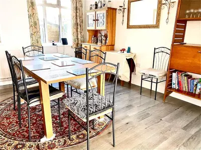 a dining room with a table and chairs at Number 36 in Blackpool