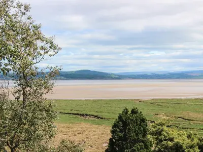 a view of a large body of water at Moorhurst Cottage in Grange Over Sands