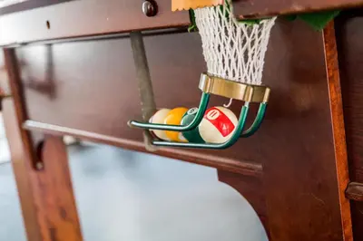 a basketball hoop and a net on a table at The Farmhouse at Ream Hills in Weeton