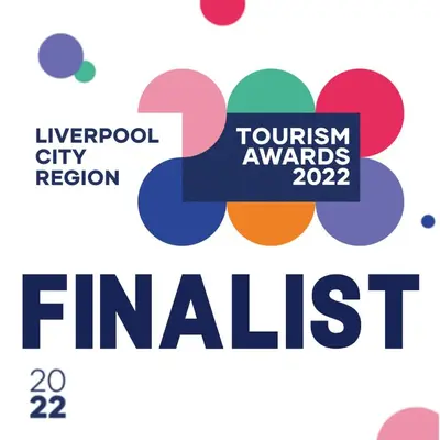 a poster for the liverpool city region tourism awards at The Eden Warehouse - Pink Apartment (sleeps 4) in Southport