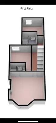 a diagram of a first floor at Anfield house in Liverpool