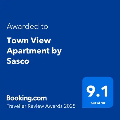 a screenshot of a phone with the text awarded to town view appointment by sas at Town View Apartment by Sasco in Blackpool