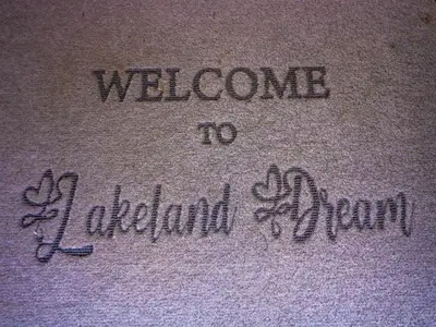 a piece of paper with the words welcome to australia on it at Lakeland Dream South Lakeland Leisure Lodge in Carnforth