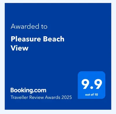 a screenshot of a phone with the text awarded to pleasure beach view at Pleasure Beach View in Blackpool