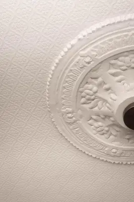 a white ceiling with a white plate on it at Lancefield House - Air Host & Stay - 5 Bedroom Sleeps 15 in Walton on the Hill