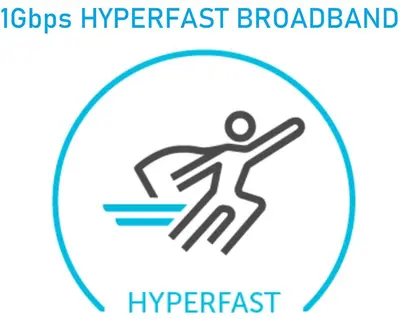 a logo for the hybris hyperfast braddock hy refresh at Sidemersey Livings- Convenient 1-Bedroom Flat with a View, Central Liverpool in Liverpool