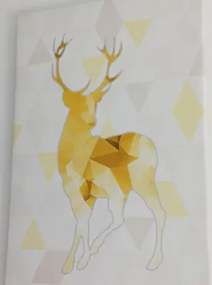 a geometric illustration of a deer with antlers at Victorian Renovation Room 8 in Liverpool