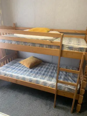 a couple of bunk beds in a room at JEANNE in Blackpool
