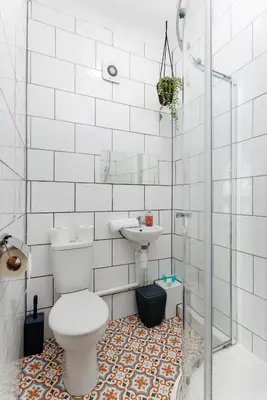 a bathroom with a toilet and a sink at Hornsey House - Air Host & Stay - 5 Bedrooms Sleeps 10 in Liverpool