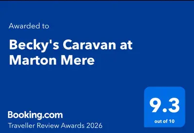 a screenshot of a cell phone with the bcgs canadian at marion at Becky's Caravan at Marton Mere in Blackpool