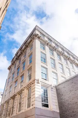 a large building with windows on the side of it at School Lane Hotel in Liverpool ONE in Liverpool