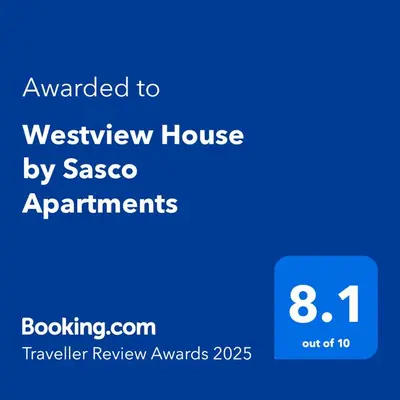 a screenshot of the welcome to westwegian house by sasco apartments at Westview House by Sasco Apartments in Blackpool