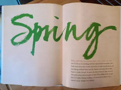 an open book with the word spring written on it at Lytham Luxury in Saint Annes on the Sea