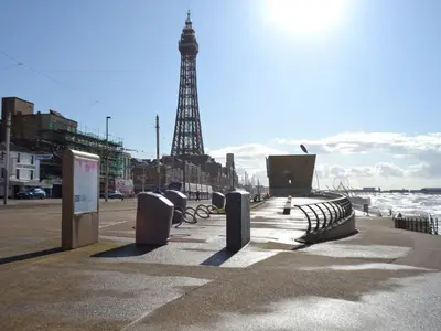 a view of the eiffel tower from the beach at Two - Uk43700 in Saint Annes on the Sea