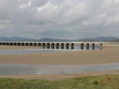 a bridge over a body of water at Walkers Rest in Carnforth